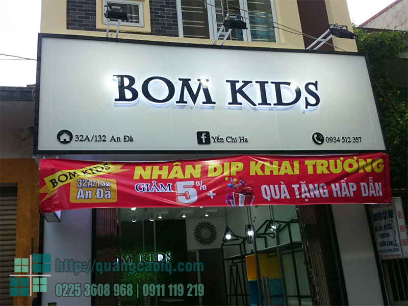 Làm biển hiệu shop thời trang trẻ em Nấm Kids, Hải Phòng – Quảng ...